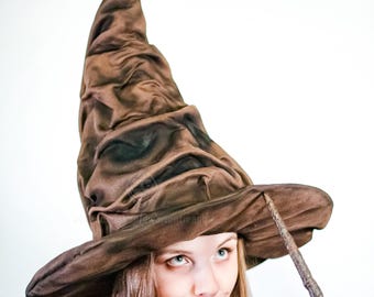 魔法使いの帽子 - 表情豊かなしゃべる帽子 - 魔女と魔法使いのコスチューム - 部屋の装飾