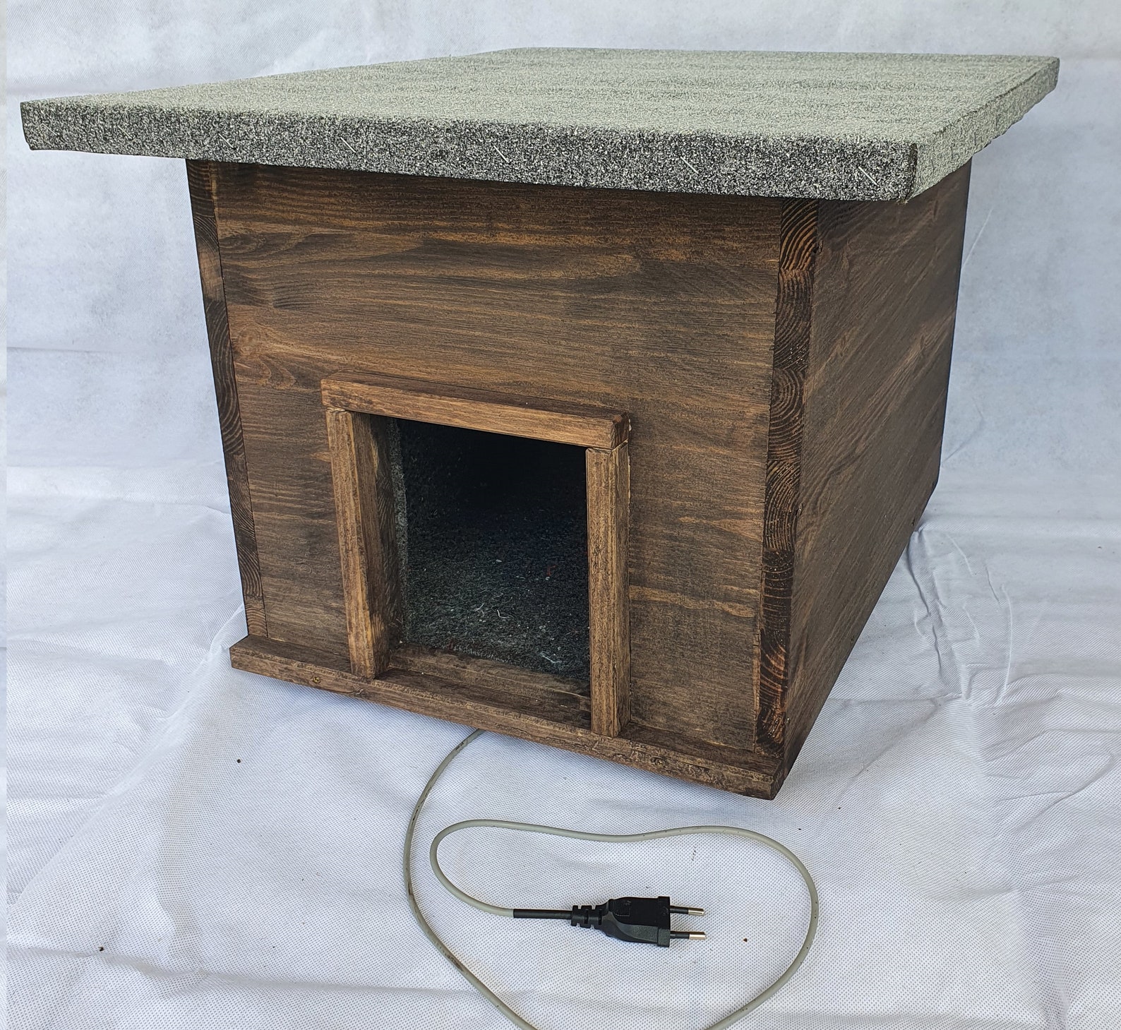 Cat House With Heating lasur Carbibol Cat Hut Outdoor Insulated