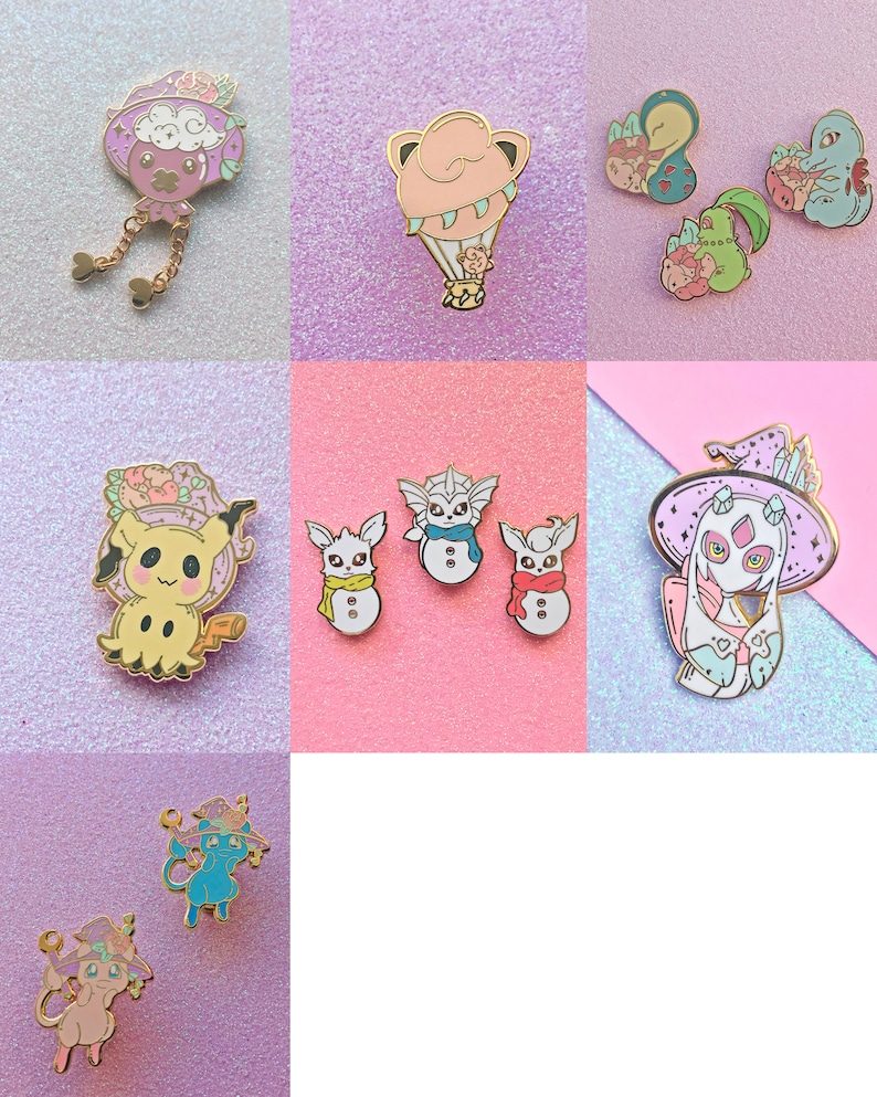 All Pokemon Enamel Pins SECONDS image 8