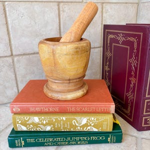 Wooden Mortar & Pestle | Vintage Mortar and Pestle