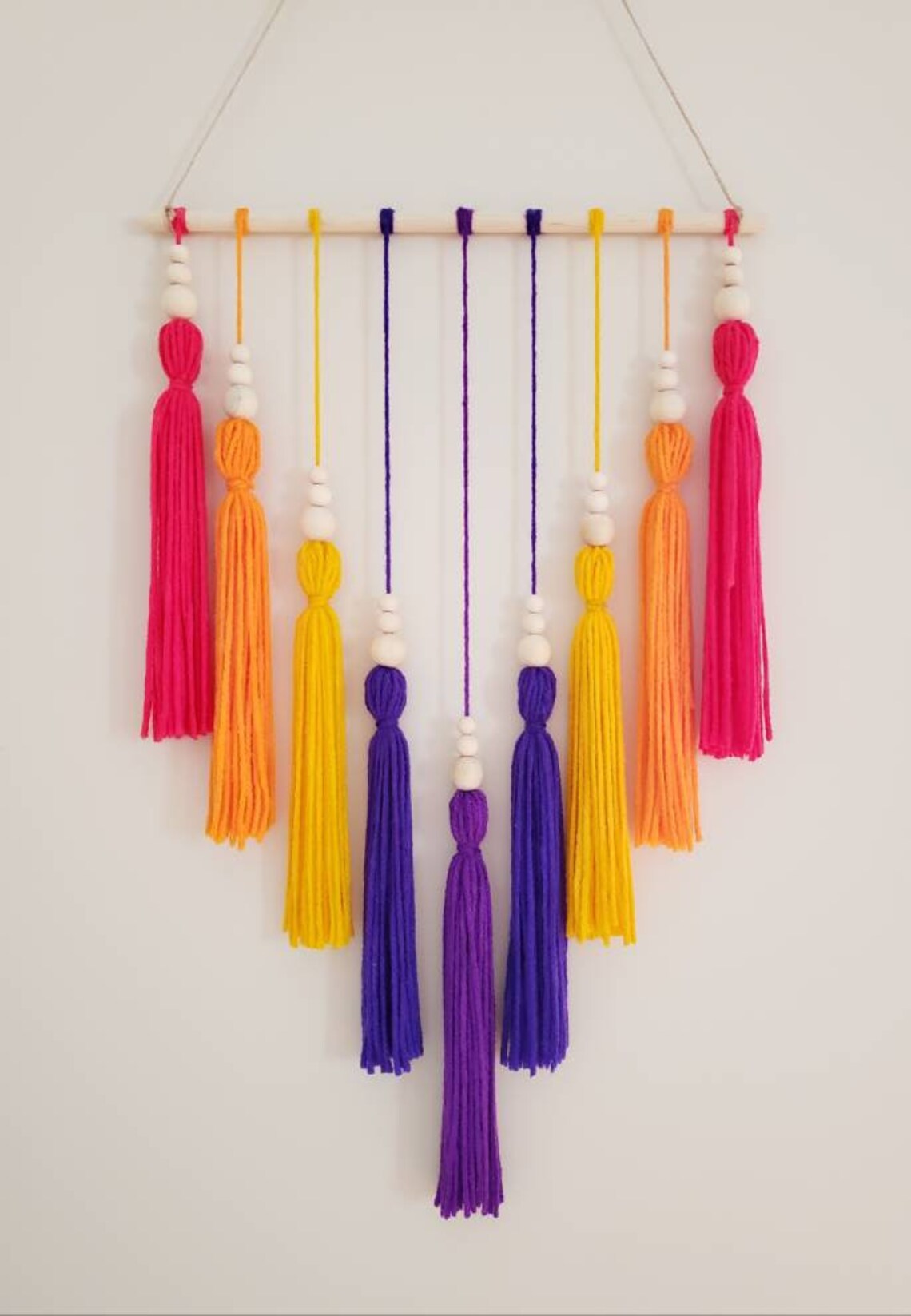 Tassel Wall Hanging Custom Nursery Decor Custom Color Wall Etsy