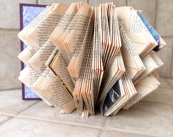 Folded Book Sculpture | Unique Gallery Wall Art