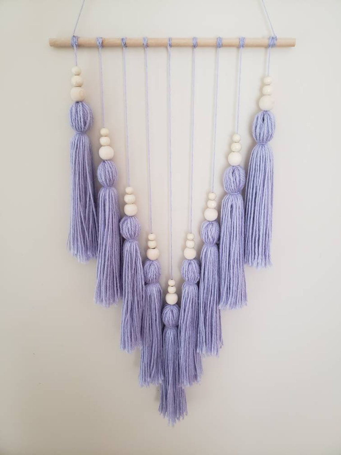Tassel Wall Hanging Custom Nursery Decor Custom Color Wall Etsy