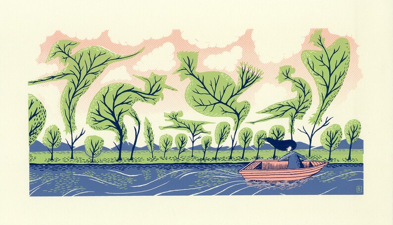 Silkscreen Print: Scenery of Life image 1