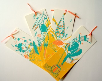 Silkscreen Bookmarks: The Circus