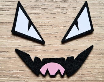 3 Face Sets, Cartoon Style Felt Amigurumi Character Matte Felt Eyes for Crochet and Craft Felt Pieces