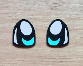 3 Pairs Felt Cartoon Style Felt Eyes, Kawaii Eyes, Amigurumi Eyes, Character Felt Eyes, Matte Felt Eyes, Craft Felt Pieces