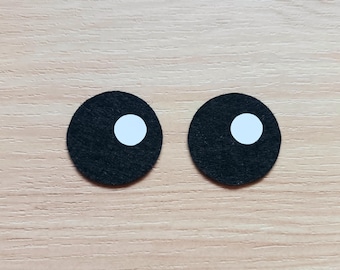 3 Pairs Felt Cartoon Style Felt Eyes, Kawaii Eyes, Amigurumi Eyes, Character Felt Eyes, Matte Felt Eyes, Craft Felt Pieces