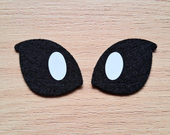 3 Pairs Felt Cartoon Style Felt Eyes, Kawaii Eyes, Amigurumi Eyes, Character Felt Eyes, Matte Felt Eyes, Craft Felt Pieces