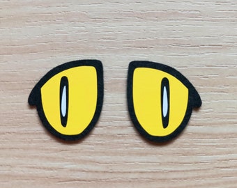 3 Pairs Felt  Cartoon Style Felt Eyes, Kawaii Eyes, Amigurumi Eyes, Character Felt Eyes, Matte Felt Eyes, Craft Felt Pieces