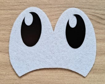 3 Pairs Felt Connected Eyes - Crochet Kawaii Eyes, Amigurumi Accessories, Multiple Sizes