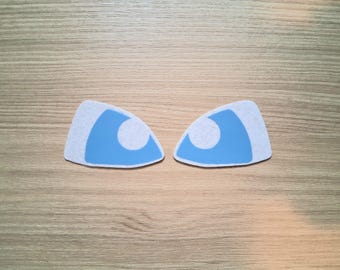 3 Pairs, Cartoon Style Felt Eyes, Kawaii Eyes, Amigurumi Eyes, Character Felt Eyes, Matte Felt Eyes, Craft Felt Pieces