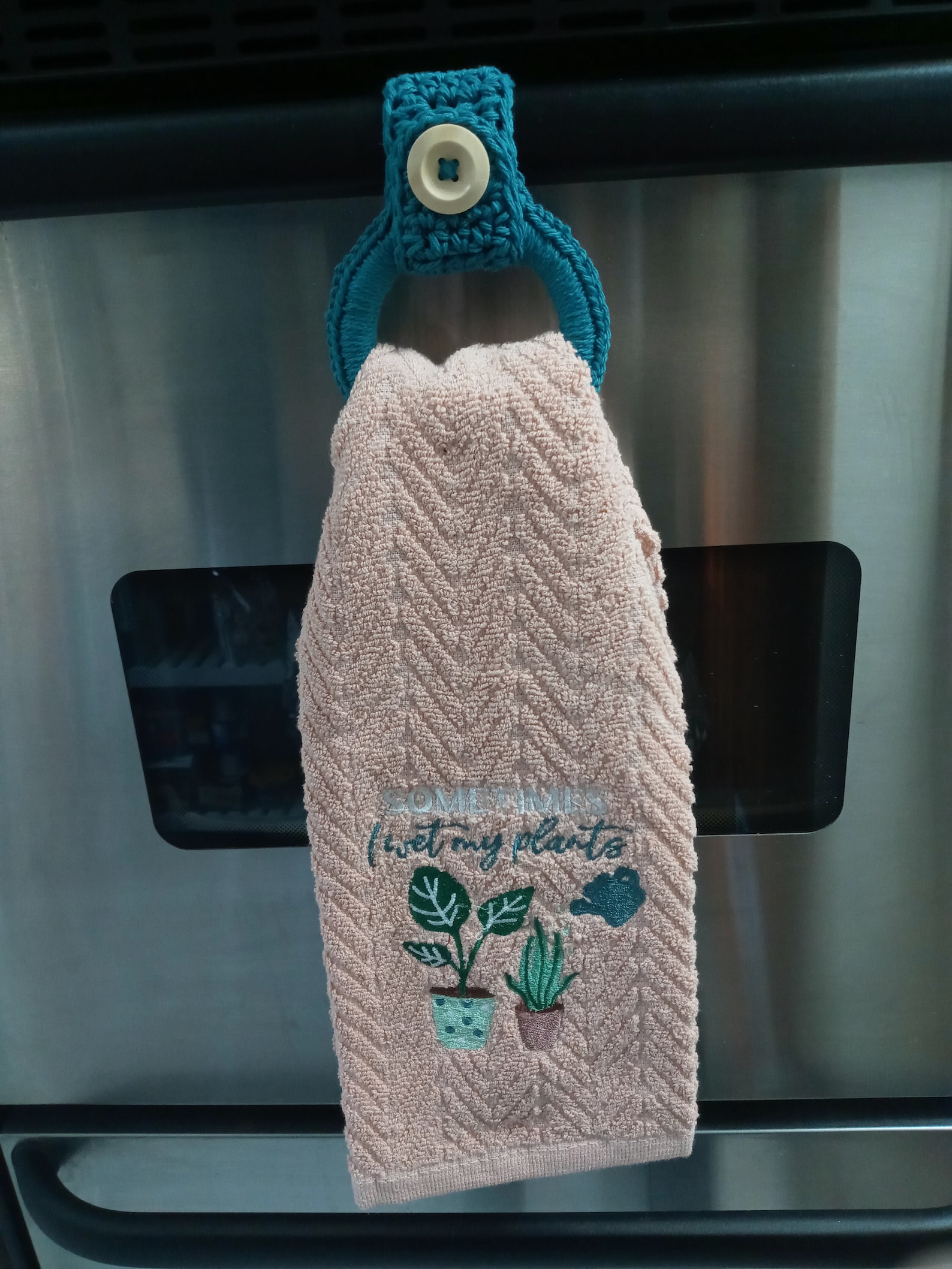 Kitchen Towel Ring / Kitchen Towel Holder / Hanging Towel Loop Etsy