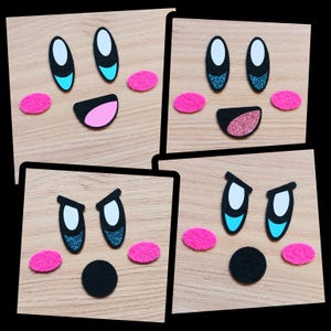 3 Sets Eye and Mouth, All Sizes, Cartoon Felt Eyes, Kawaii Eyes, Amigurumi Eyes, Glitter Rainbow Felt Eyes, 3/4 inch Eyes, 25mm Eyes