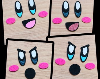 3 Sets Eye and Mouth, All Sizes, Cartoon Felt Eyes, Kawaii Eyes, Amigurumi Eyes, Glitter Rainbow Felt Eyes, 3/4 inch Eyes, 25mm Eyes