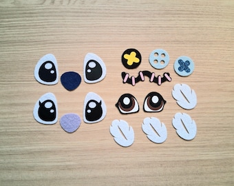 Felt Eye Variety Pack, Cartoon Character Amigurumi Felt Eyes For Crochet Plushies and Craft Pieces
