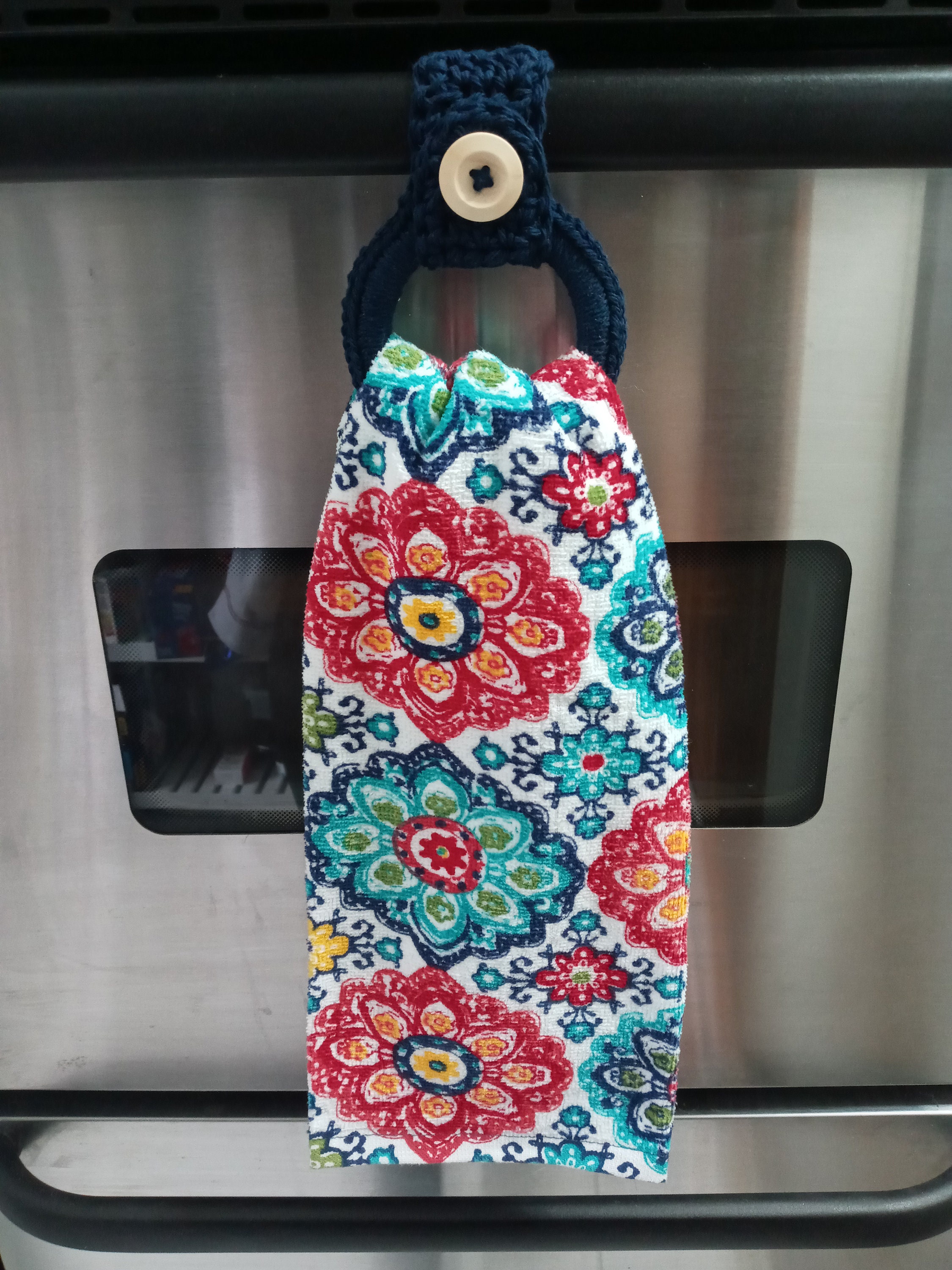 Kitchen Towel Ring / Kitchen Towel Holder / Hanging Towel Loop Etsy