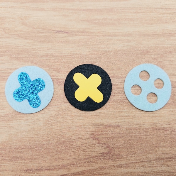 3 Full Sets - Felt Buttons - Multiple Sizes, Amigurumi Buttons, Felt Buttons for Plushies, Felt Amigurumi Supplies, 13mm, 25mm, 32mm, 38mm