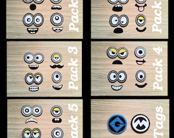 Full Face Variety Sets Eyes and Mouths, Cartoon Felt Eyes, Kawaii Amigurumi Character Felt Craft Eyes, Crochet and Knit