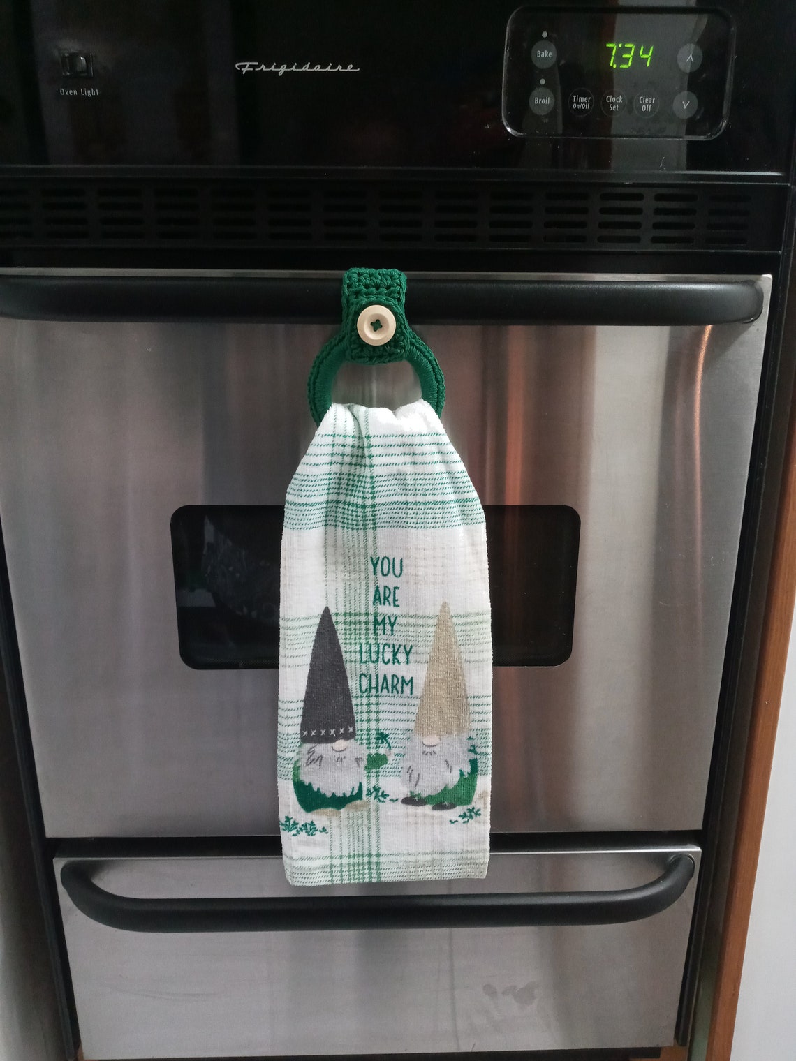 Kitchen Towel Ring / Kitchen Towel Holder / Hanging Towel Loop Etsy