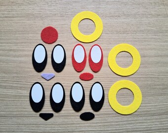 Variety Pack or Your Choice, Felt Faces for Plushies, Amigurumi Supplies, Craft Felt Accessories