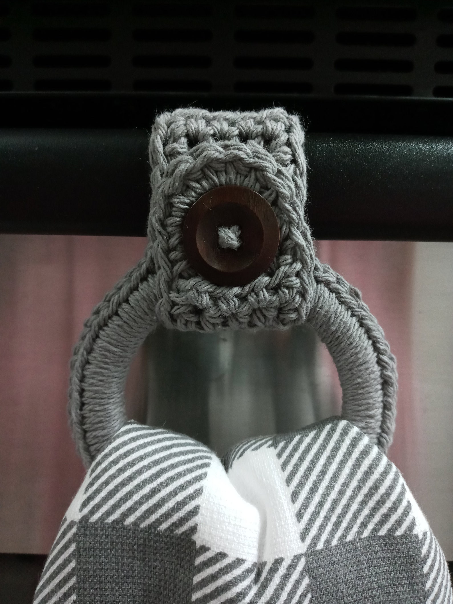 Kitchen Towel Ring / Kitchen Towel Holder / Hanging Towel Loop Etsy