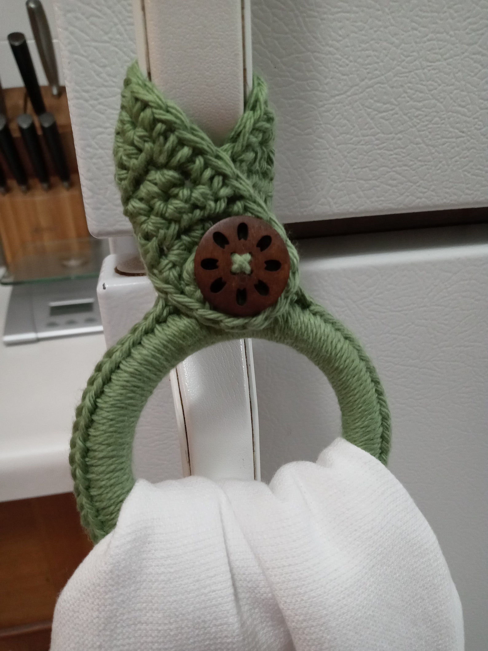 Kitchen Towel Ring / Kitchen Towel Holder / Hanging Towel Loop Etsy