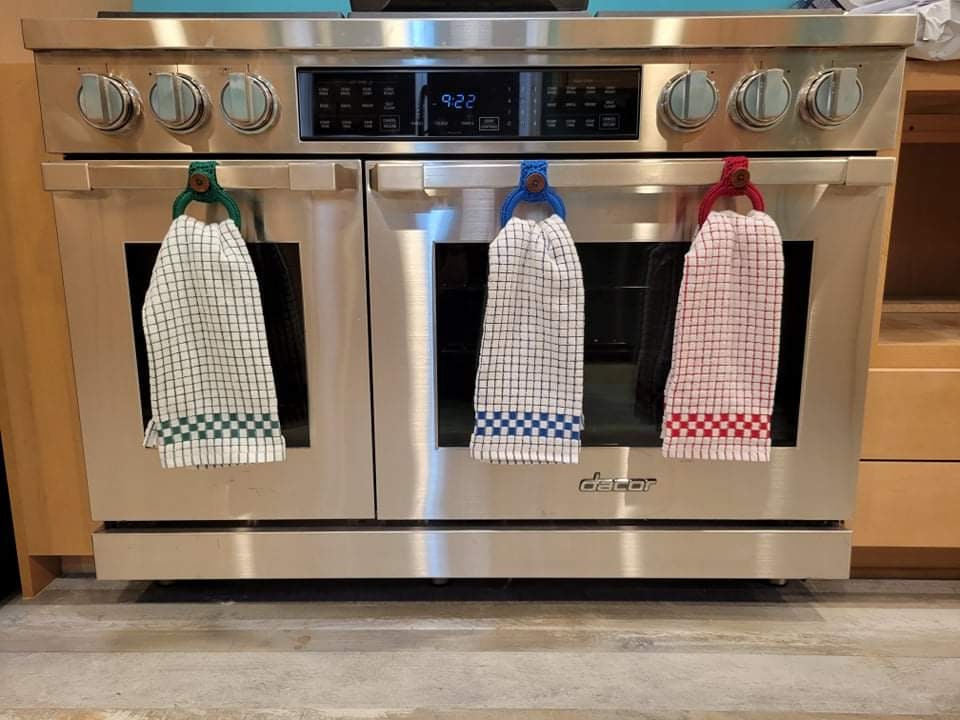 Kitchen Towel Ring / Kitchen Towel Holder / Hanging Towel Loop Etsy