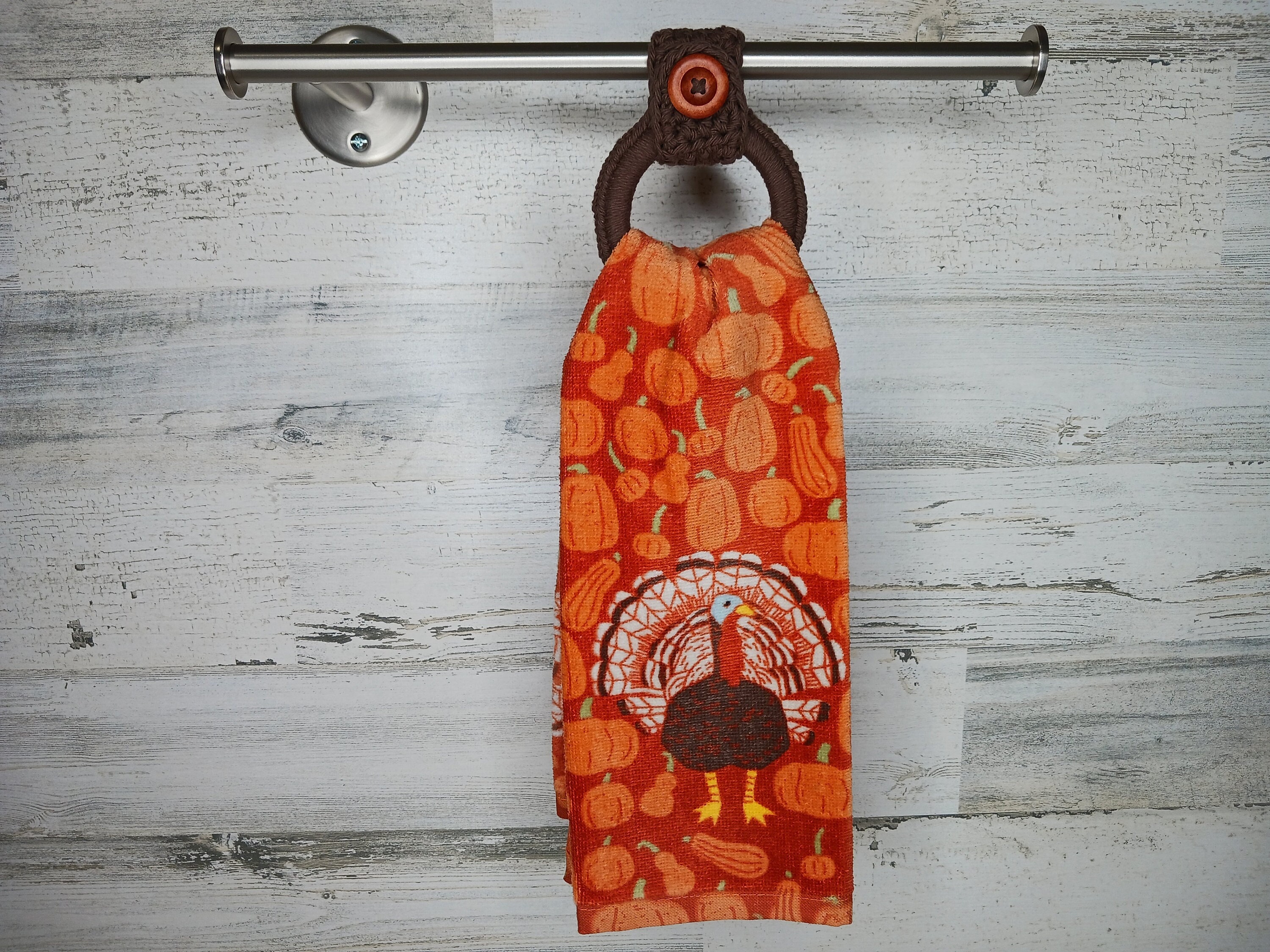 KitchenAid towels, Hanging dish towel, Kitchen towel, hand towel with  header and loop