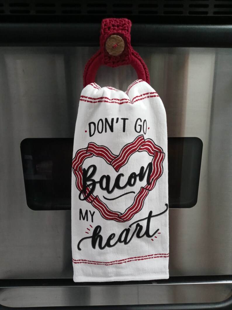 Kitchen Towel Ring / Kitchen Towel Holder / Hanging Towel Loop Etsy