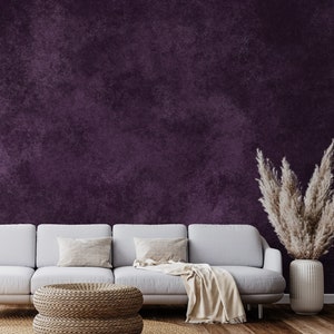 murale viola scuro, texture astratta, decorazione murale staccabile e attaccabile / 056