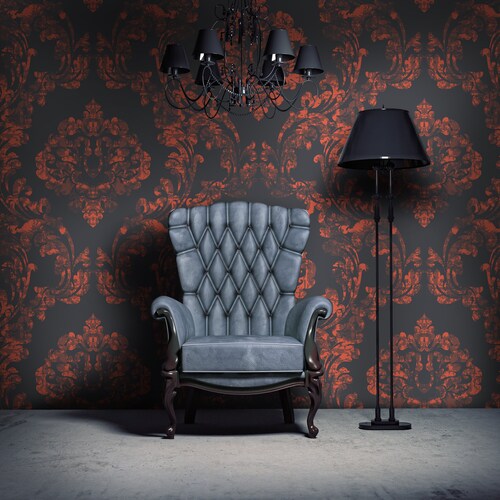 Dark Wall Mural Vintage Background Wallpaper Self Adhesive - Etsy