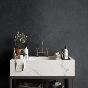 Dark Gray Grunge Texture Wallpaper: Peel and Stick Mural | 067