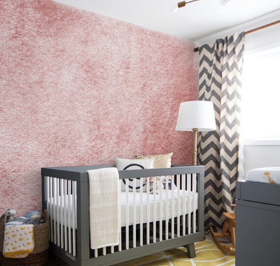 pink wall nursery