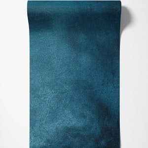 Dark Blue Grunge Wall Mural, Peel and Stick Wallpaper, Black Temporary ...