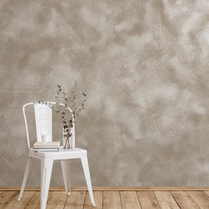 limewash wallpaper, neutral beige wall mural | 040