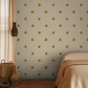Floral Removable Wallpaper – Subtle Handpainted Flowers | 121