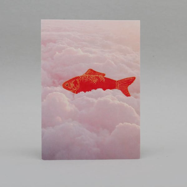 Postkarte Goldfisch