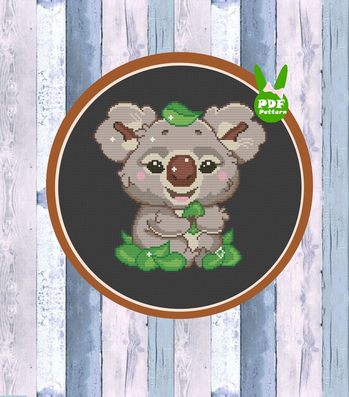 Koala cross stitch Koala Bear cross stitch pattern Animals | Etsy