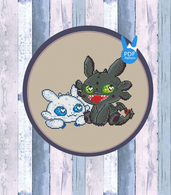 How to Train Your Dragon cross stitch Baby cross stitch Etsy