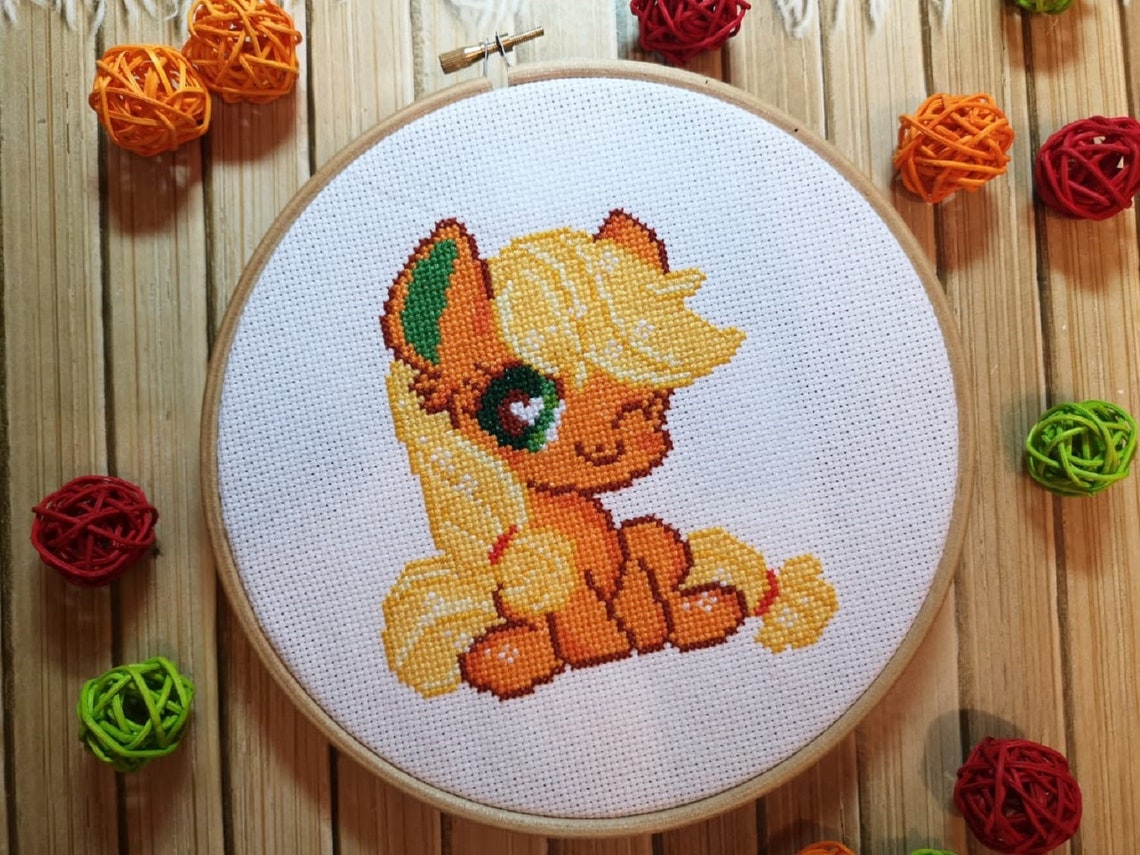 Applejack Cross Stitch My Little Pony Cross stitch pattern Etsy