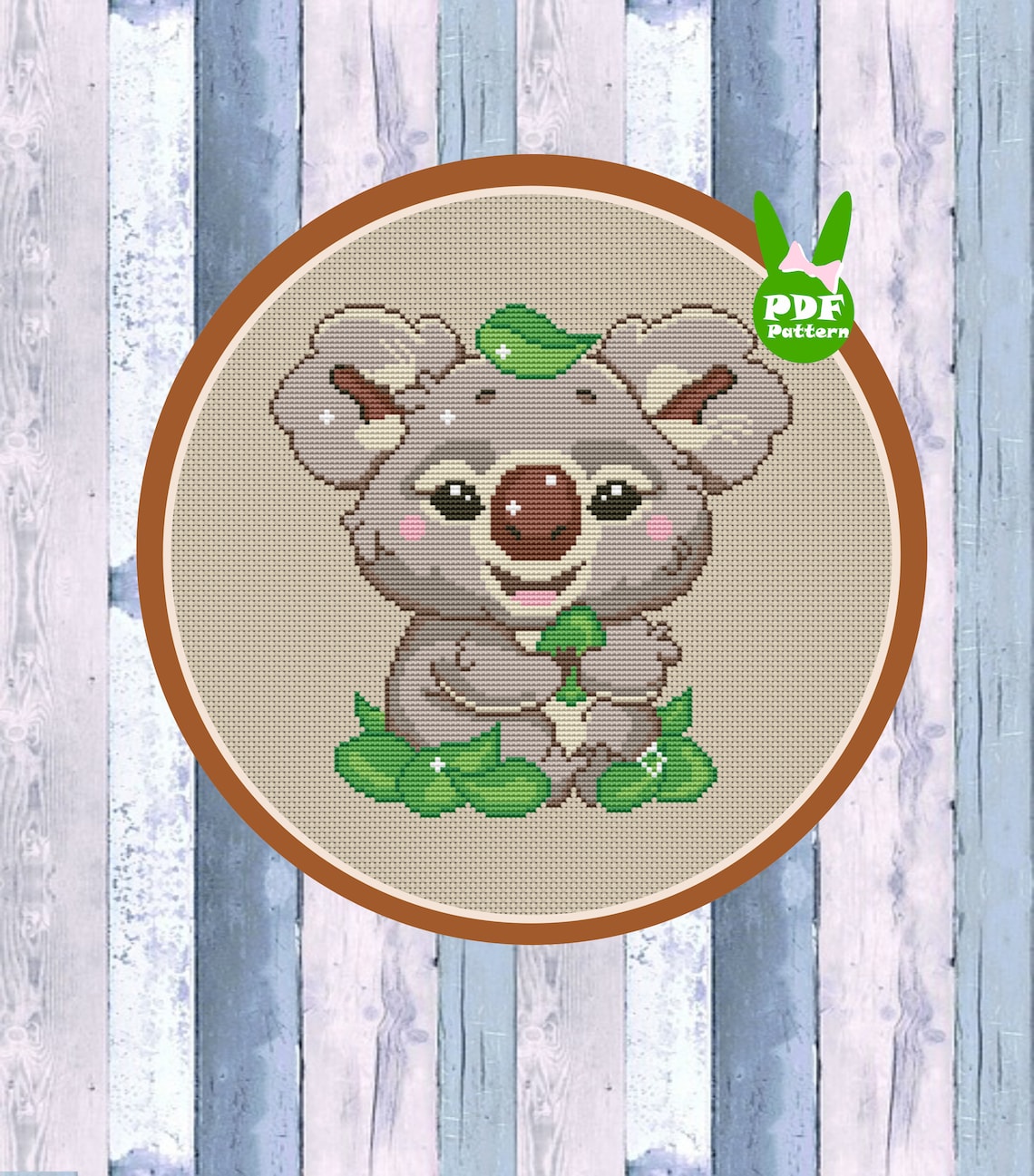 Koala cross stitch Koala Bear cross stitch pattern Animals | Etsy