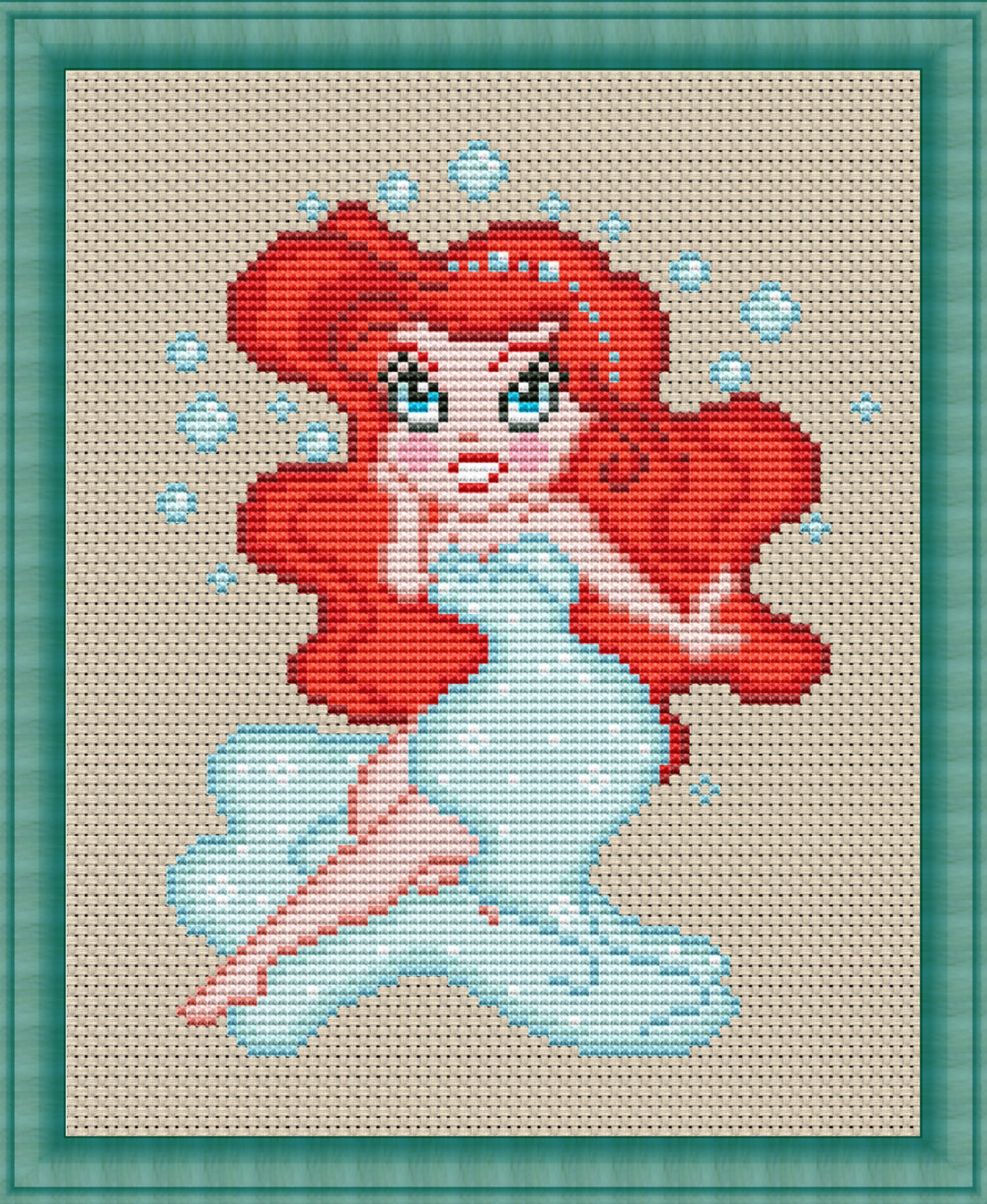 Ariel Cross Stitch Disney Princess Cross Stitch Disney Cross Etsy