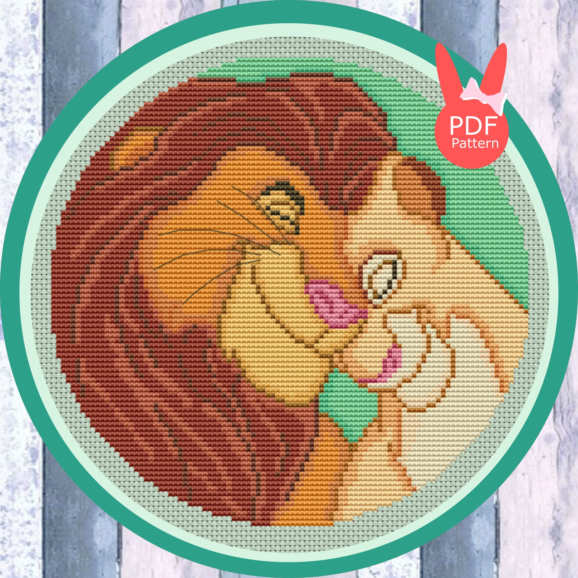 Lion King cross stitch pattern Disney cross stitch Instant Etsy