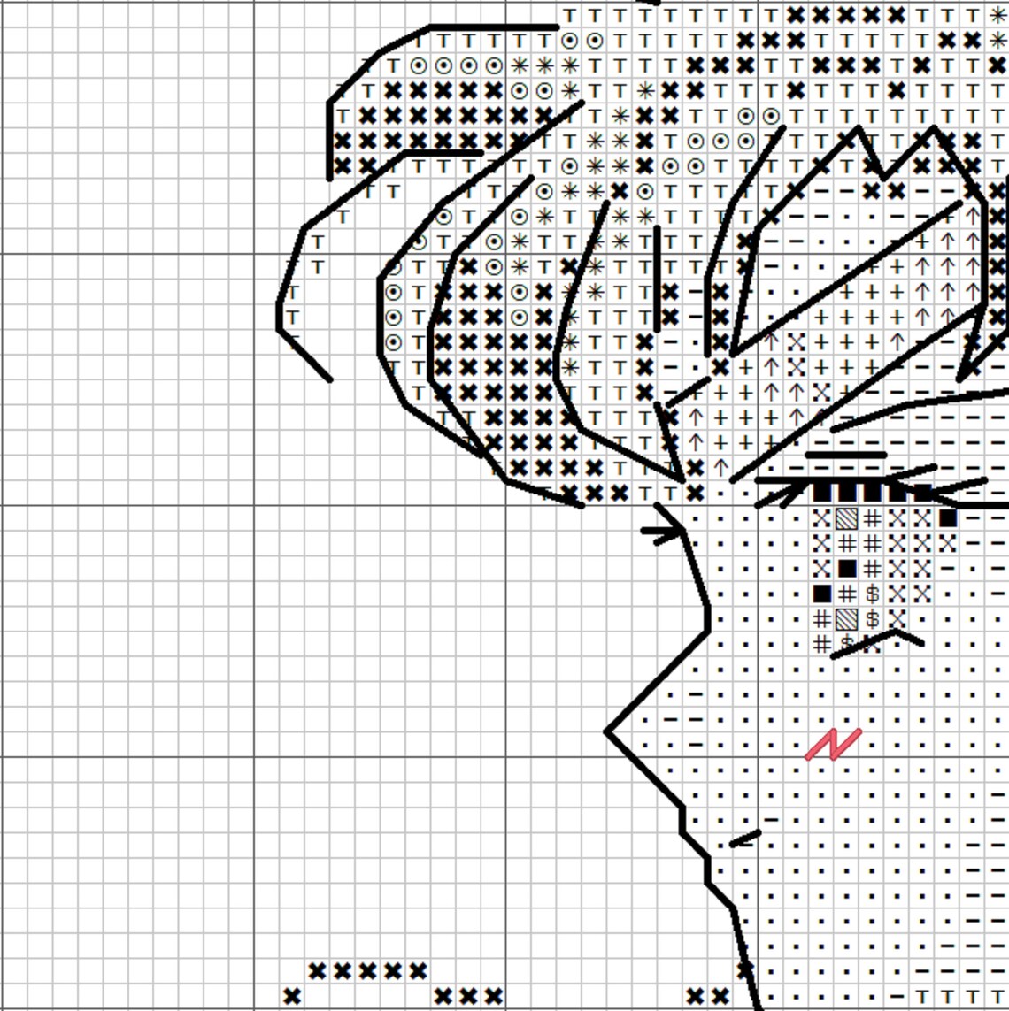 Anime cross stitch pattern kawaii cross stitch cartoon Etsy