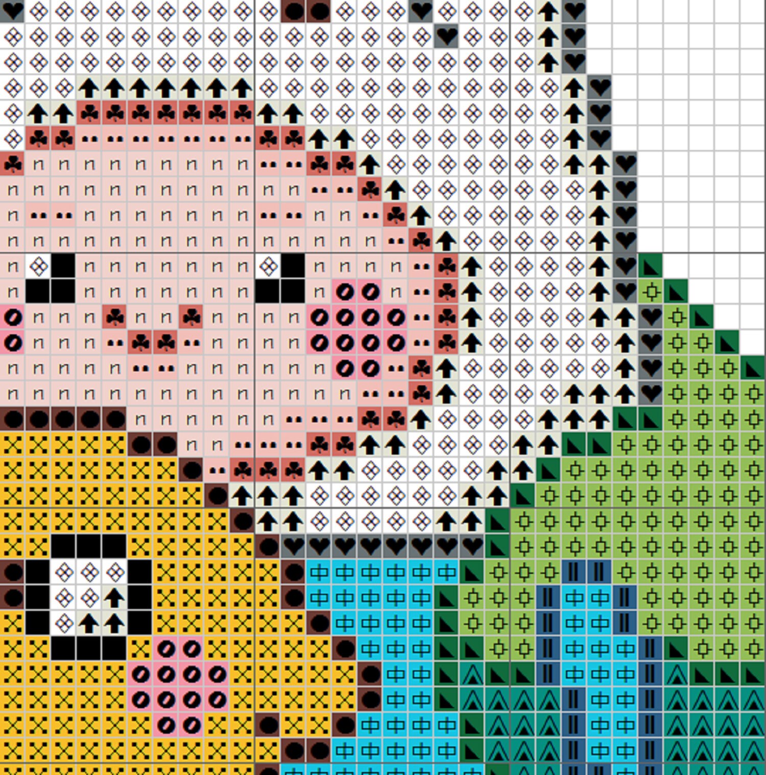 Cartoon cross stitch pattern Funny Cross Stitch gift for Etsy