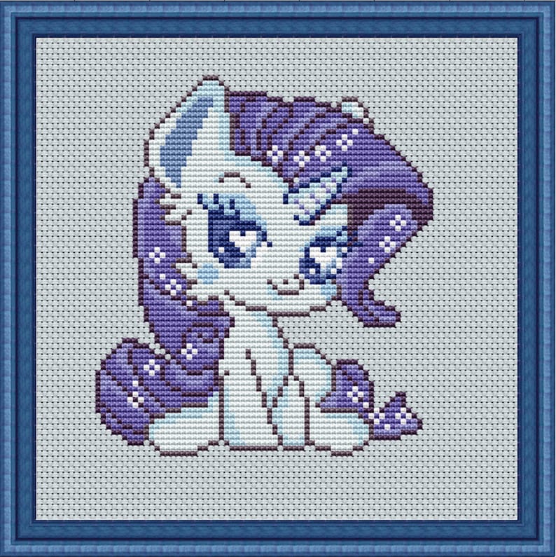 Rarity Cross Stitch My Little Pony Cross stitch Pattern Kawaii | Etsy