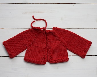 Puppenstrickjacke 32cm - Puppe nach Waldorfart