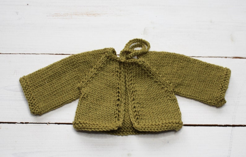 Puppenstrickjacke 32cm Puppe nach Waldorfart Bild 1