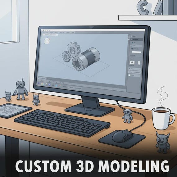 Custom 3D Modeling Service | CAD Design | 3D Model From Sketch or Photo